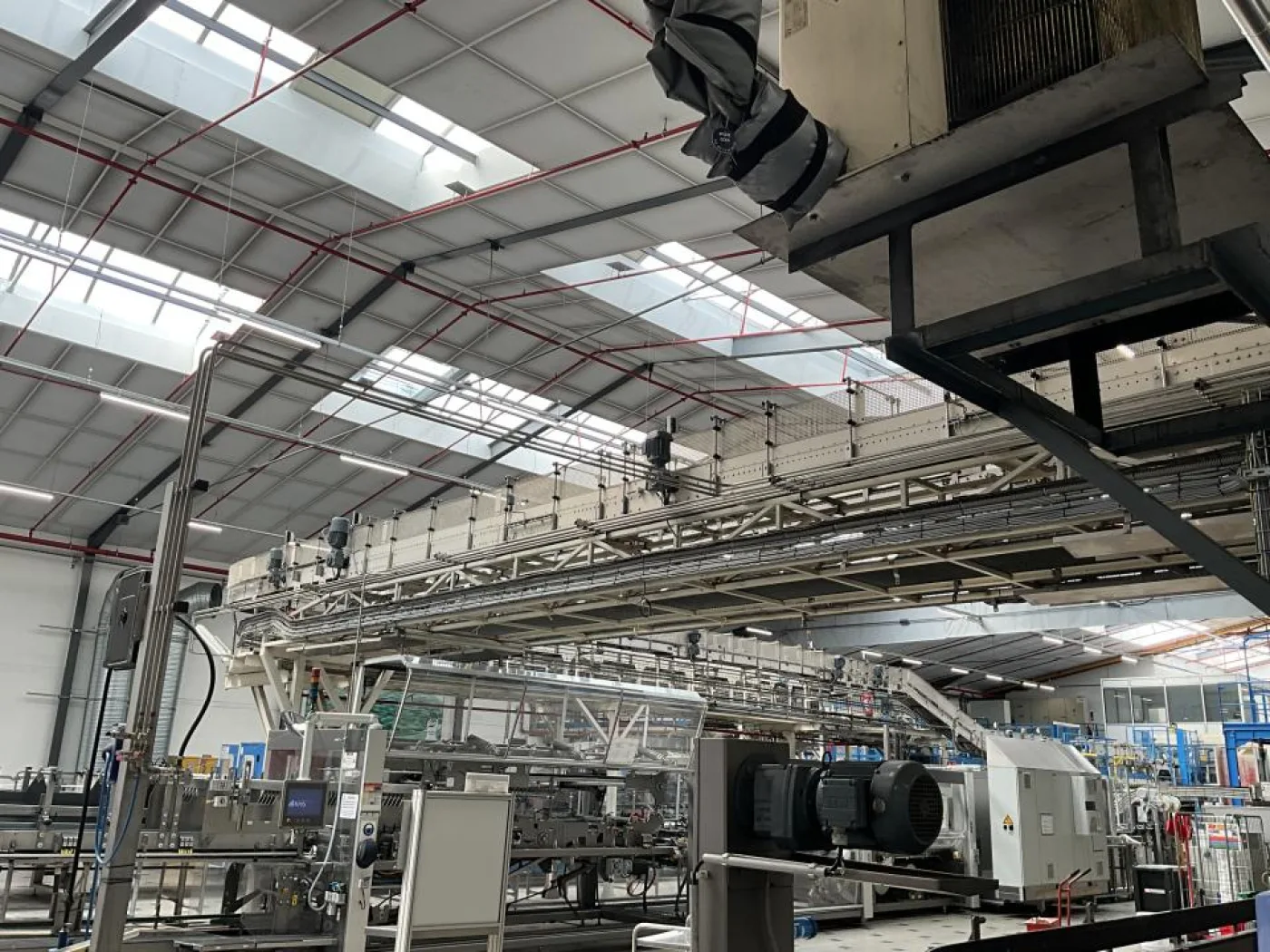 Sipac Sipac and Anduze Overhead Convoyeur Belt from Spiral Elevator to Palletiser - Line 1 - 3