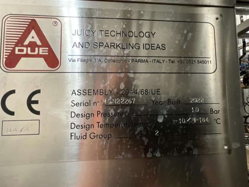 2022 A Due S.p.A. A Due S.p.A. MGN105XA Stainless Steel Pall filter and Valve Manifold for Aseptic Vessels