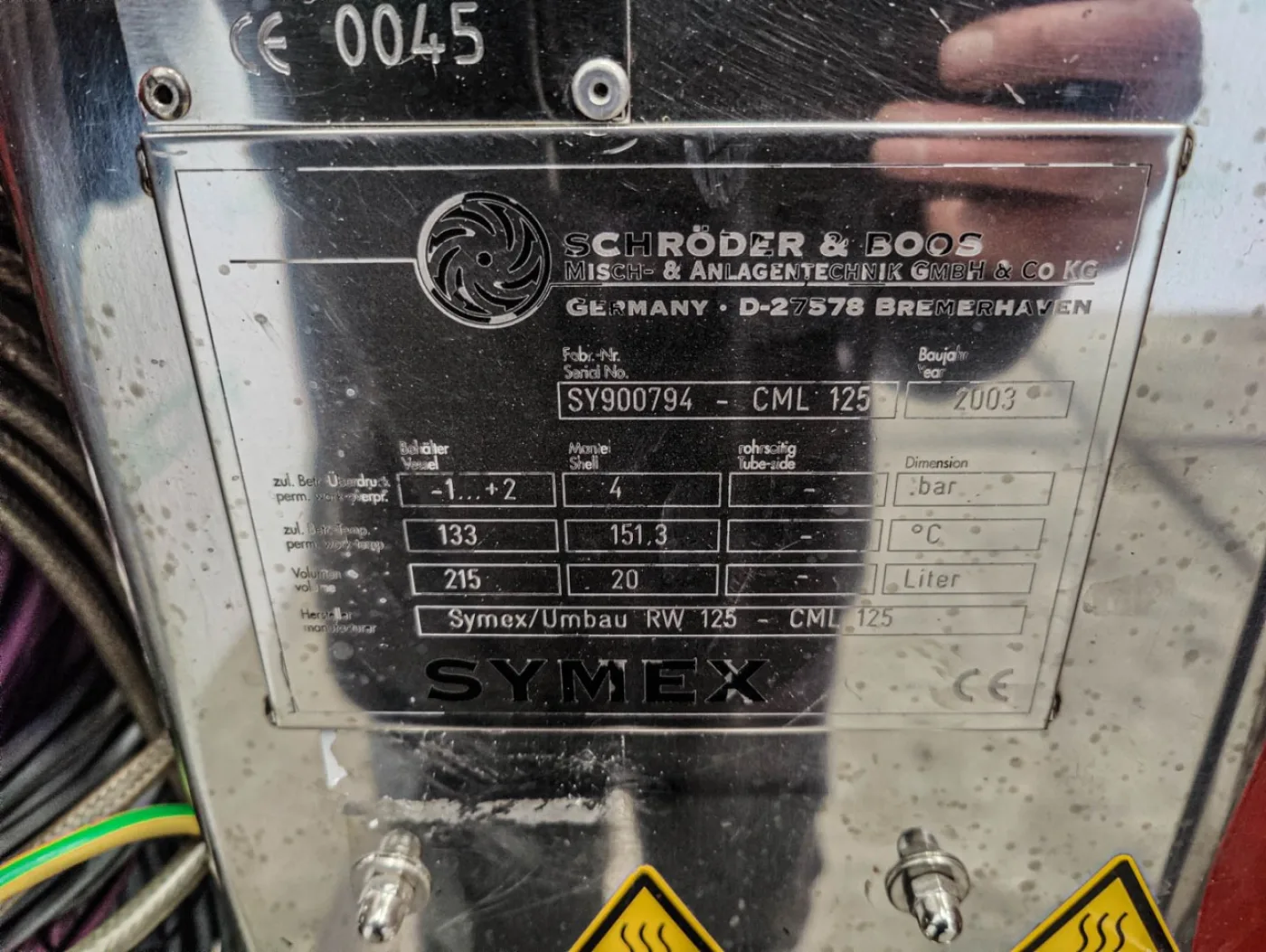 Symex GmbH CML 125 - Processing vessel - 2