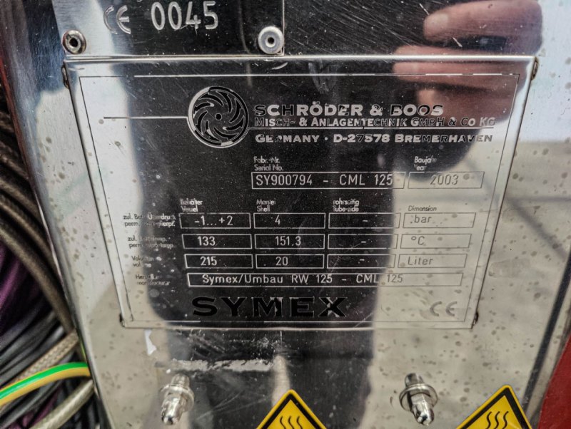 Symex GmbH CML 125 - Processing vessel