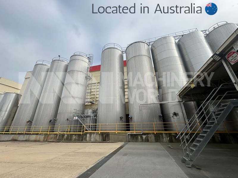 250,000 Ltr Stainless Steel Insulated Clad Milk Whey Tanks Silos (7x available)