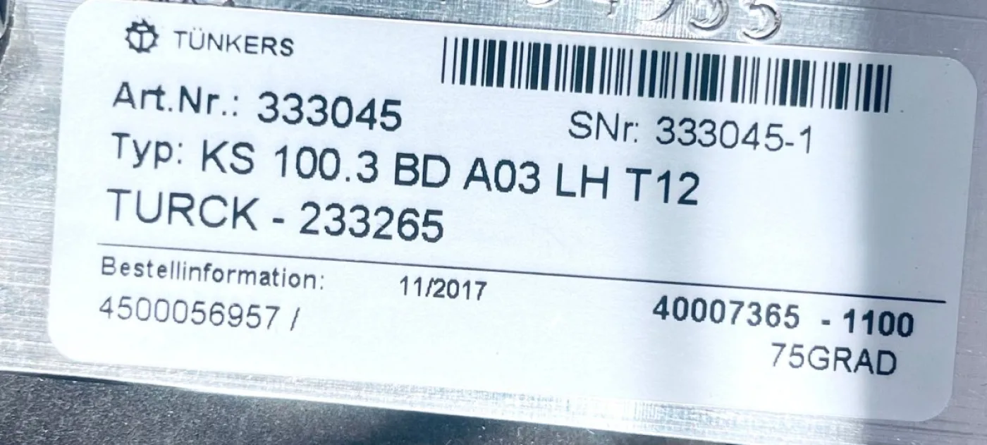 Tünkers Spanner KS100.3 BD A03LHT12 - 6
