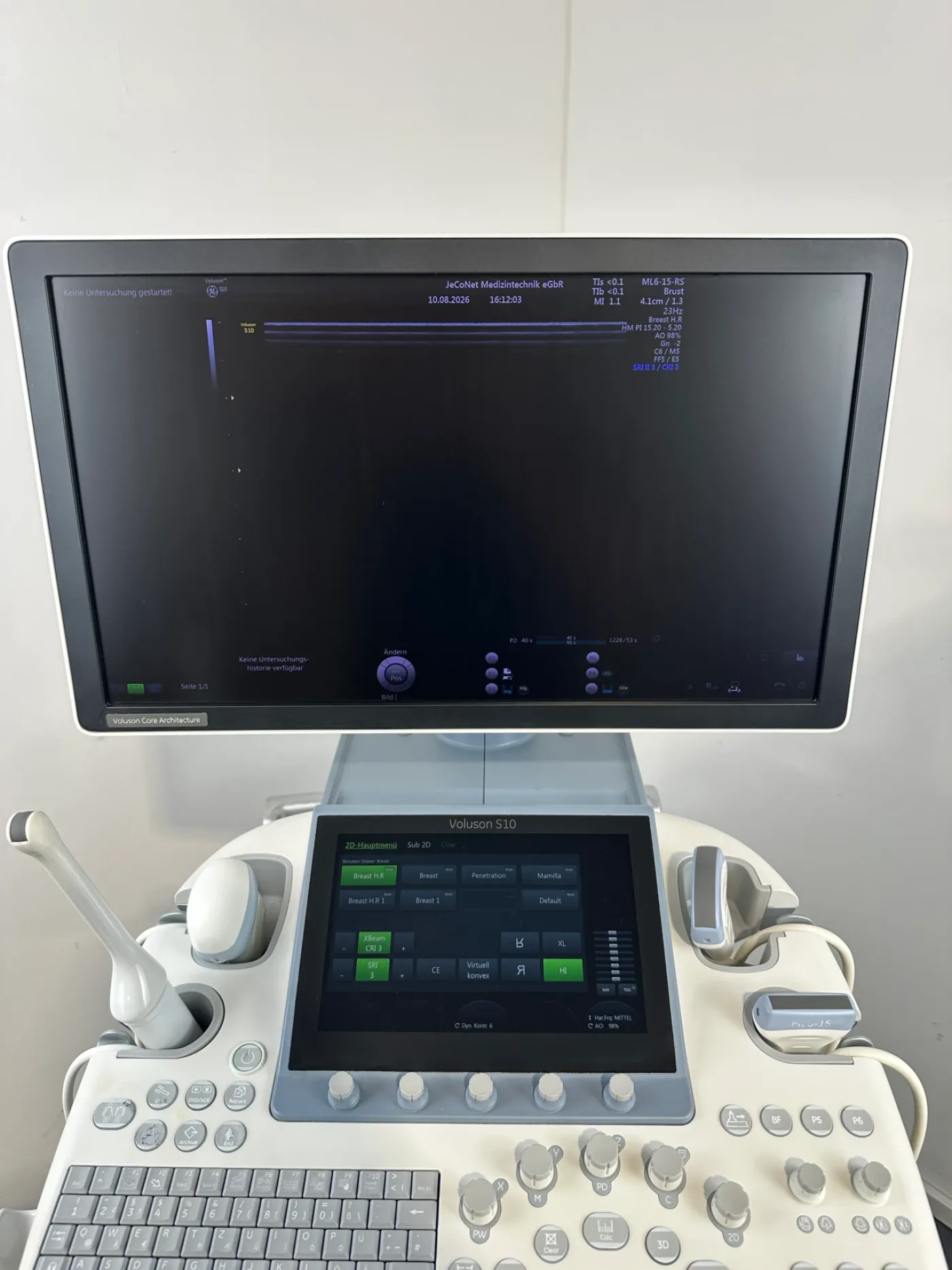 GE Voluson S10 BT16 Ultraschallgerät – Bj. 2016 – 4 Sonden ML6-15 / C1-5 / RAB6 / IC9 – 3D/4D - 7