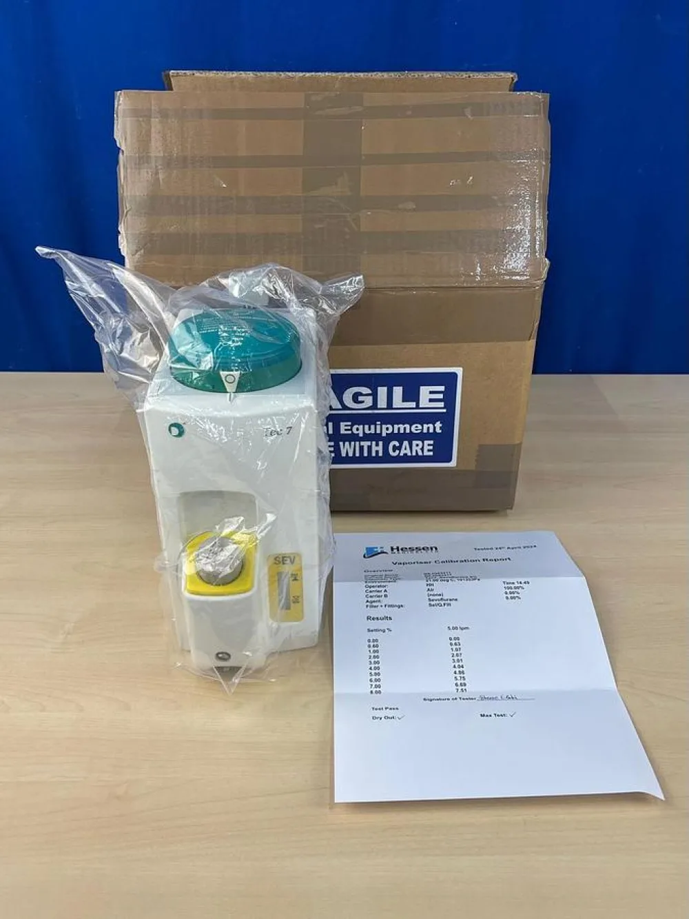 GE Datex-Ohmeda Tec 7 Sevoflurane Refurbished Patient-Ready REF: 1175-9341-000