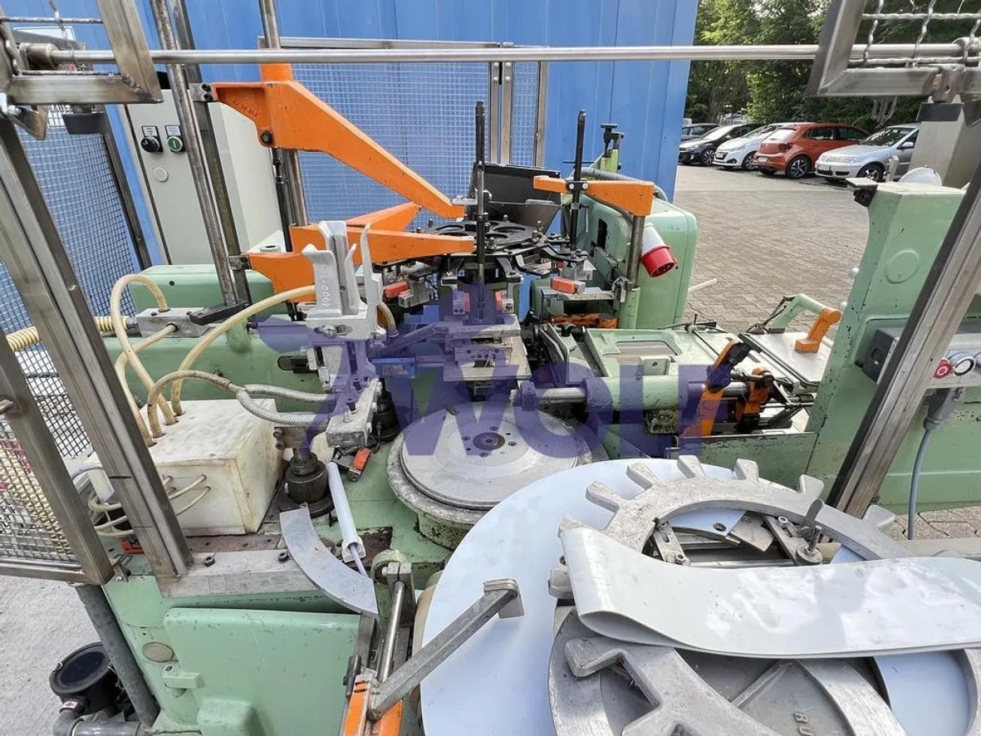 Stannioliermaschine RASCH - Type RU-DC mit Banderolenstation und Vakuumpumpe. - 7