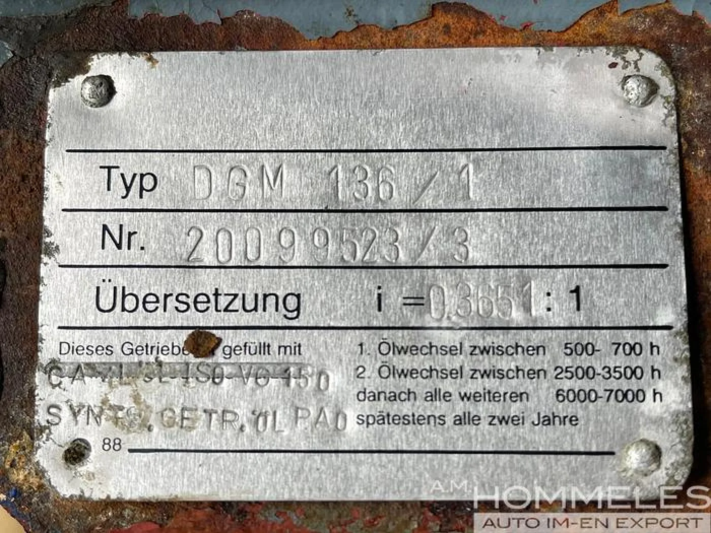 Transmission DGM 136/1 - 4
