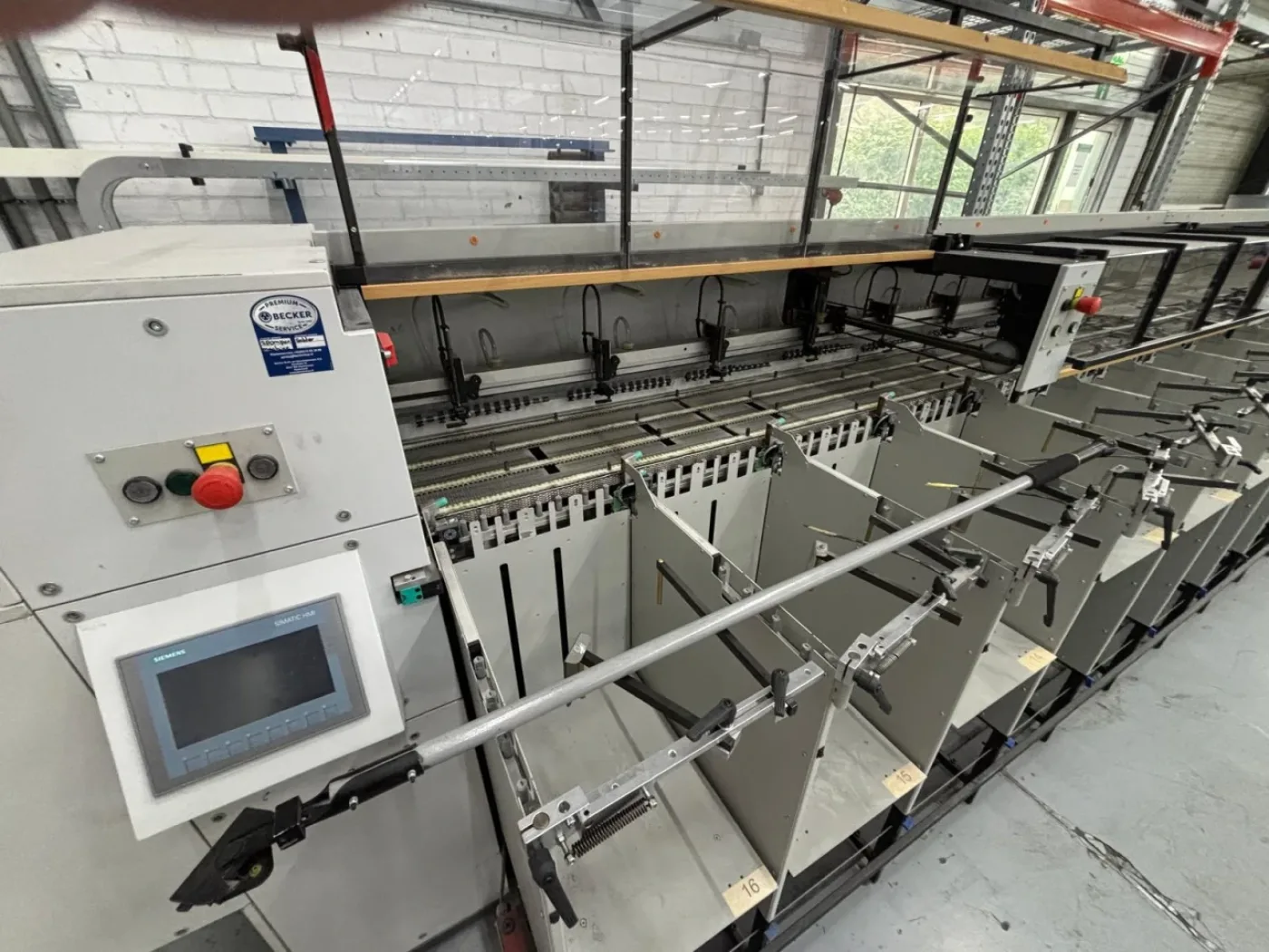 Theisen & Bonitz Flex B316 SP+TB B304 QSM fully automated sheet collator with stich fold three knife trimmer - 2