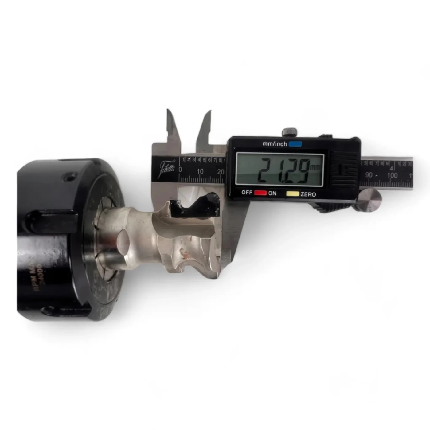 HSK 63 F Spannzangenfutter mit Spannzange und Fräser D=35 L=21 mm - 7