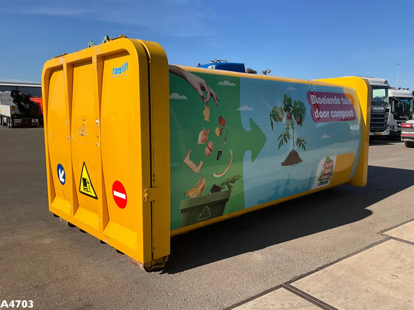 Translift 20m³ zijlader container - 4