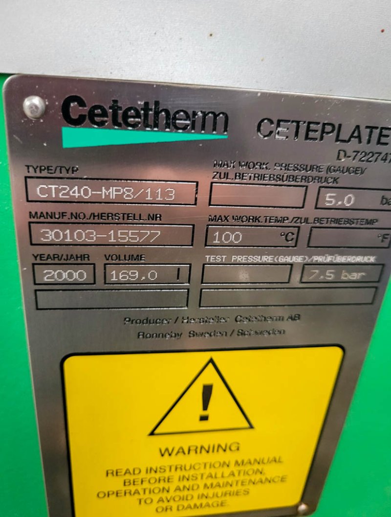 Cetetherm CETEPLATE CT240 - Plate heat exchanger