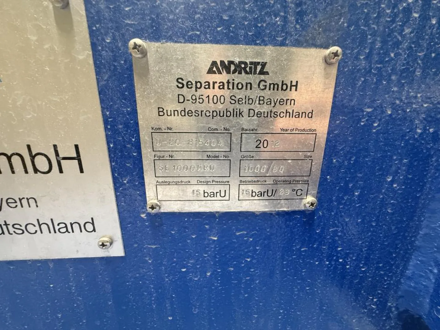 2012 Andritz Filter Press - 3