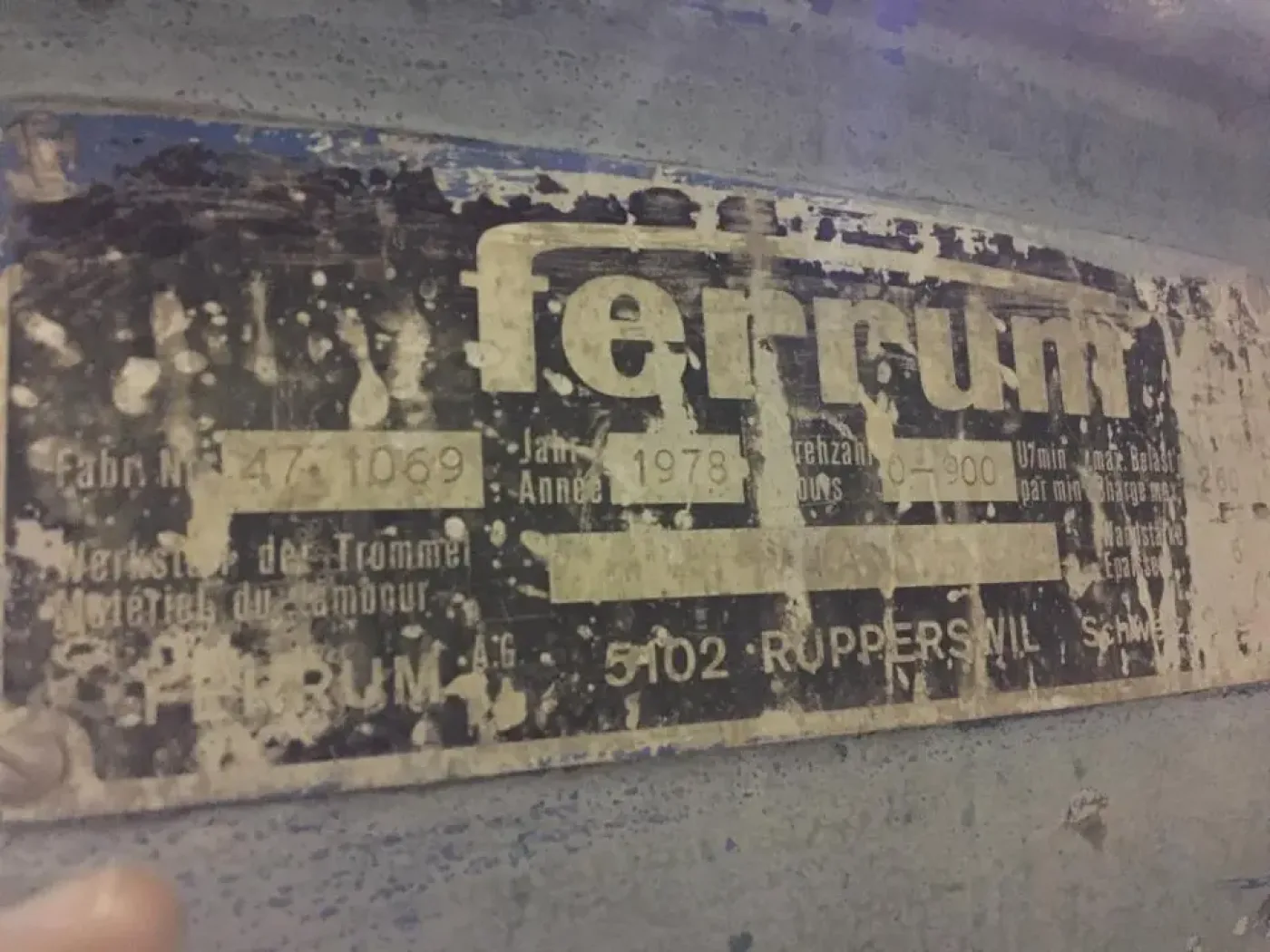 USED FERRUM 1200 CENTRIFUGE - 5