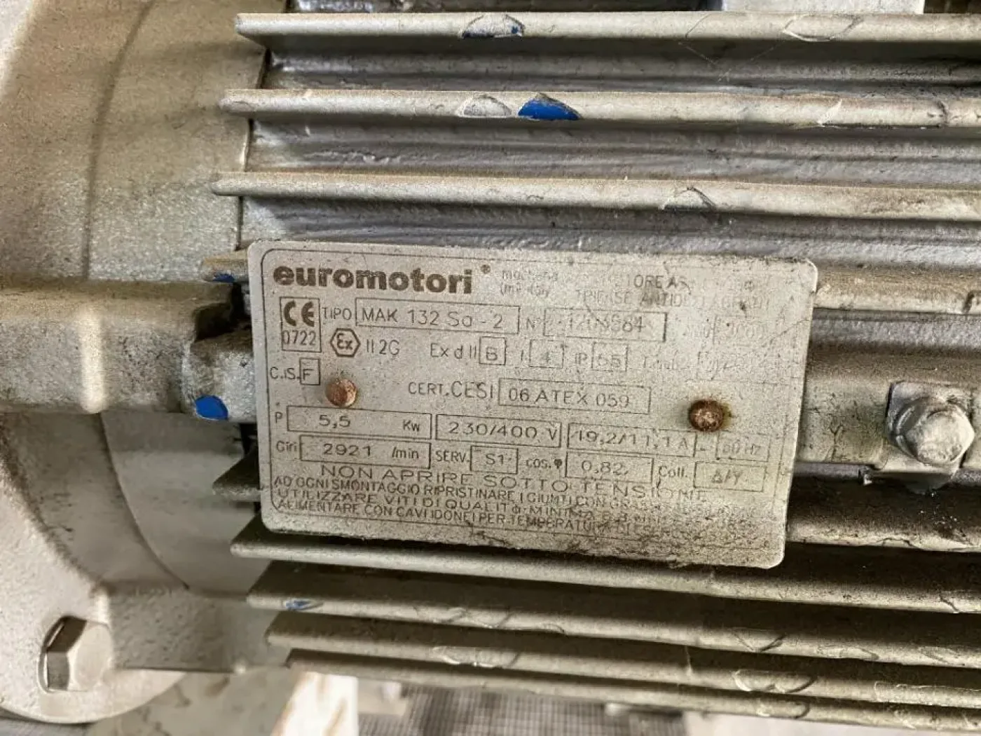 USED BUSCH PANDA WV 2000 C 0EC ZZTZ ATEX VACUUM PUMP - 5