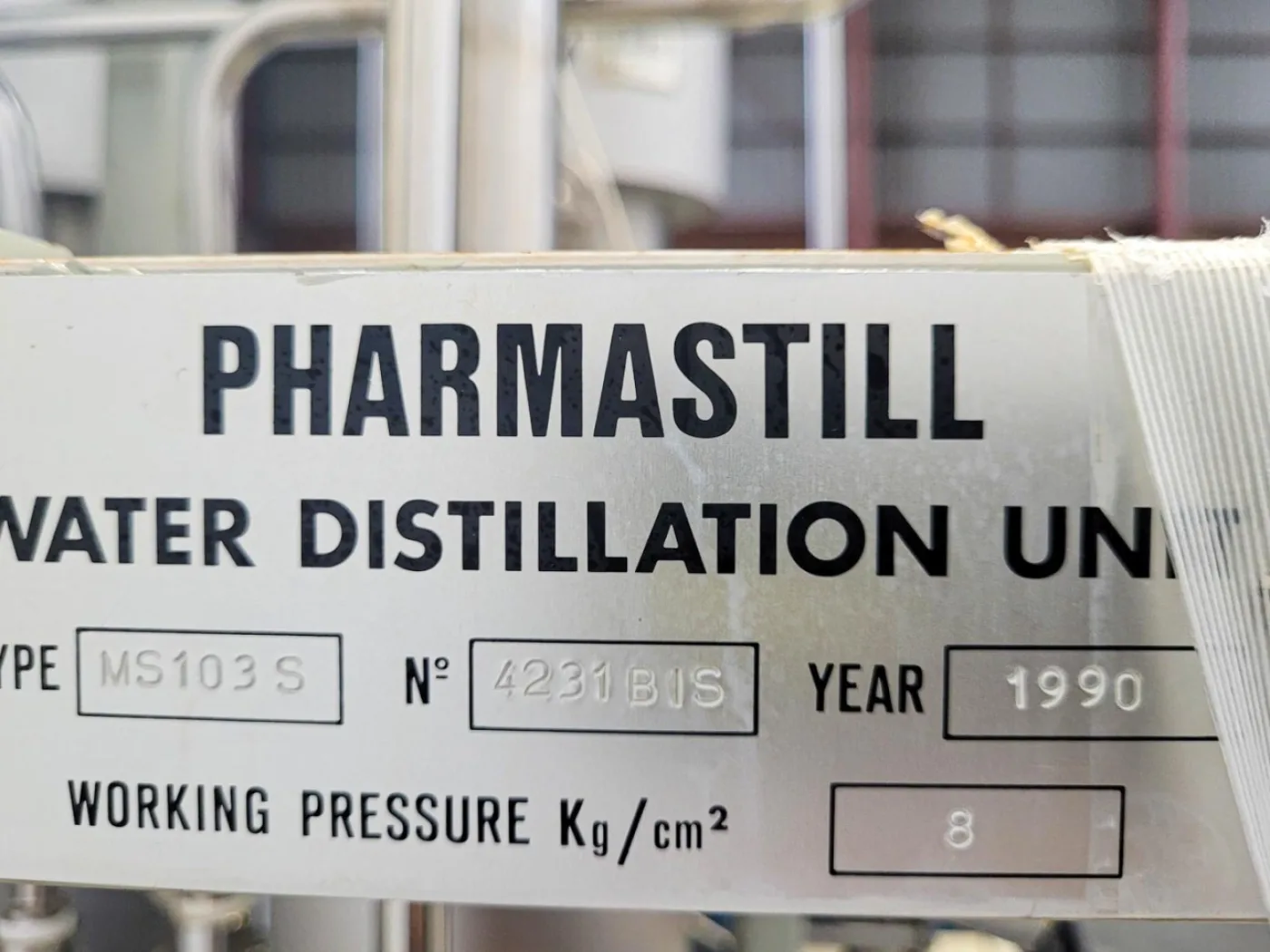 Pharmastill WFI MS103S - Distillation - 1
