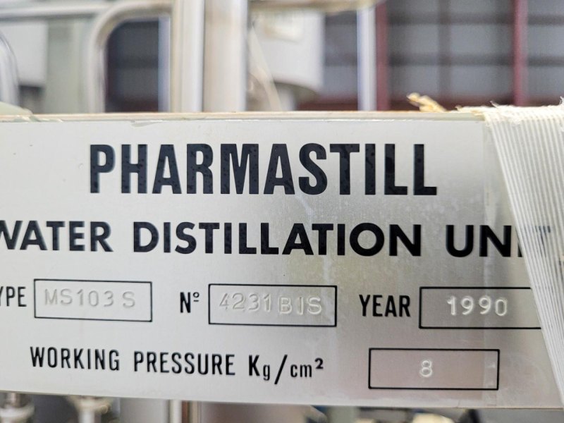 Pharmastill WFI MS103S - Distillation