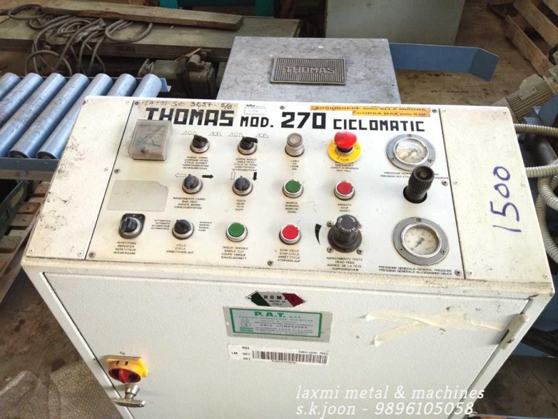 HORIZONTAL BAND SAW, THOMAS - 270 CICLOMATIC - Laxmi Metal & Machines, Rohtak