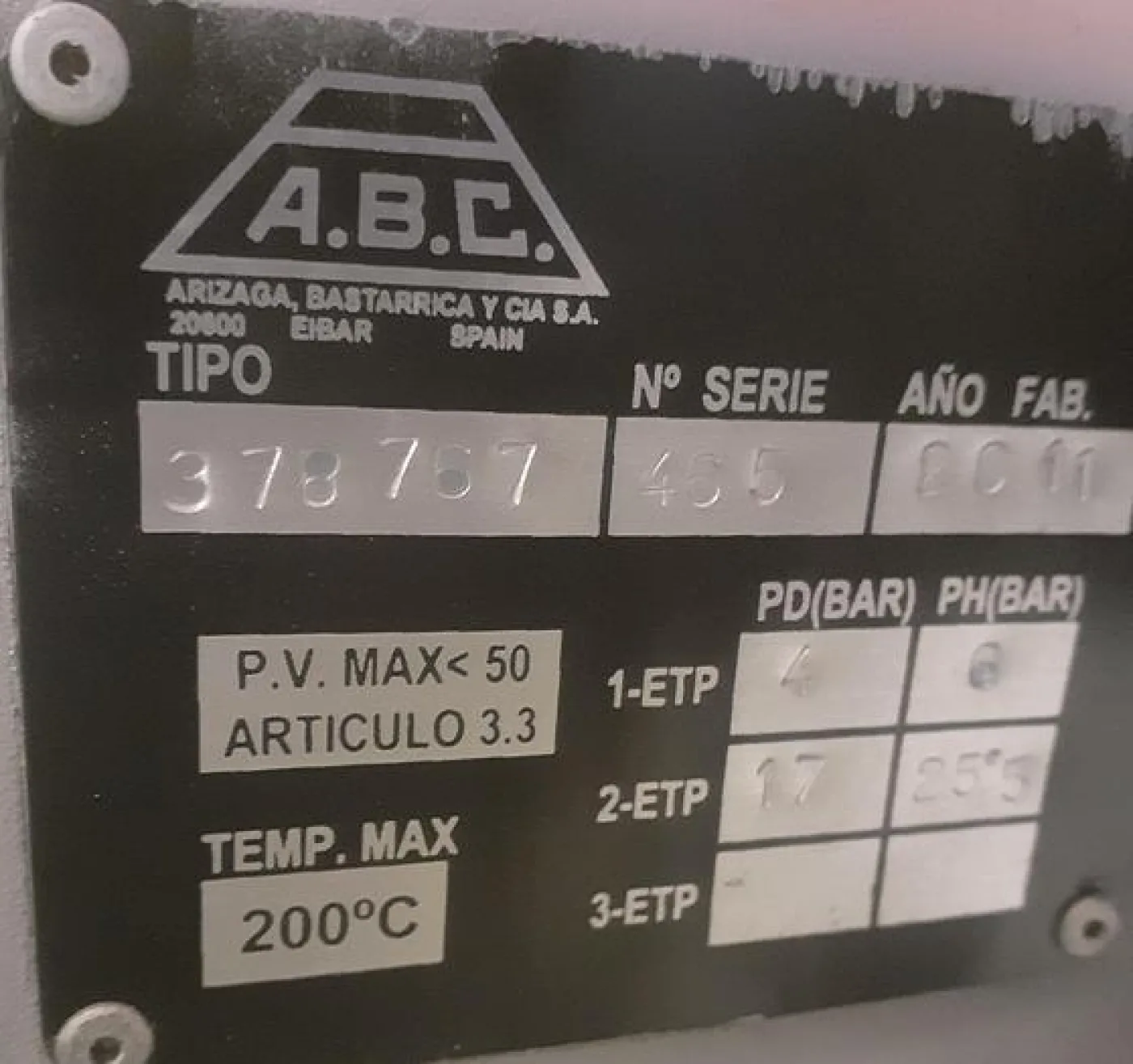 Compressor ABC Arizaga Bastarrica y Cia 18,5kw - 4