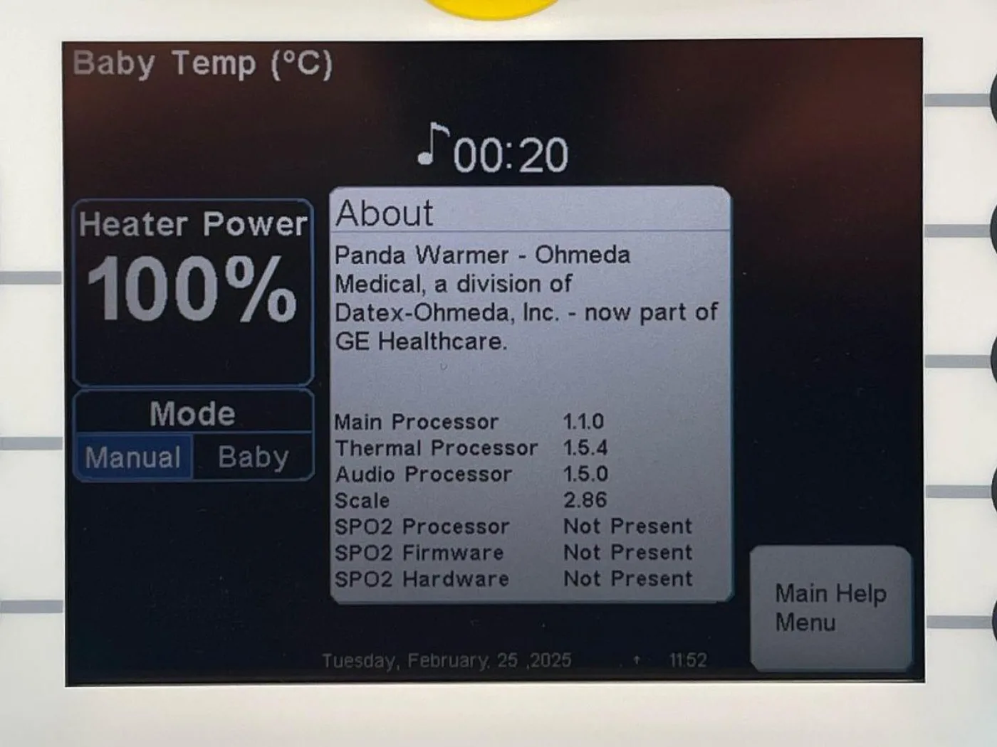GE Panda Incubator YOM: 2010 - 8