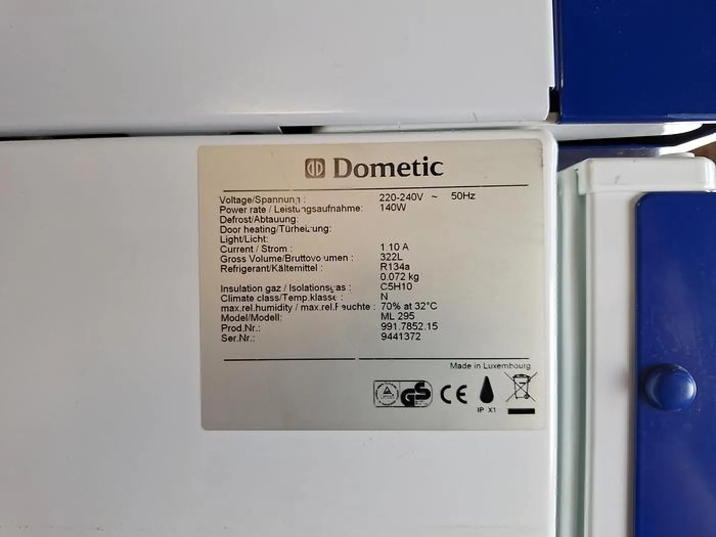 Dometic medical systems ML295 Refrigerator - 2
