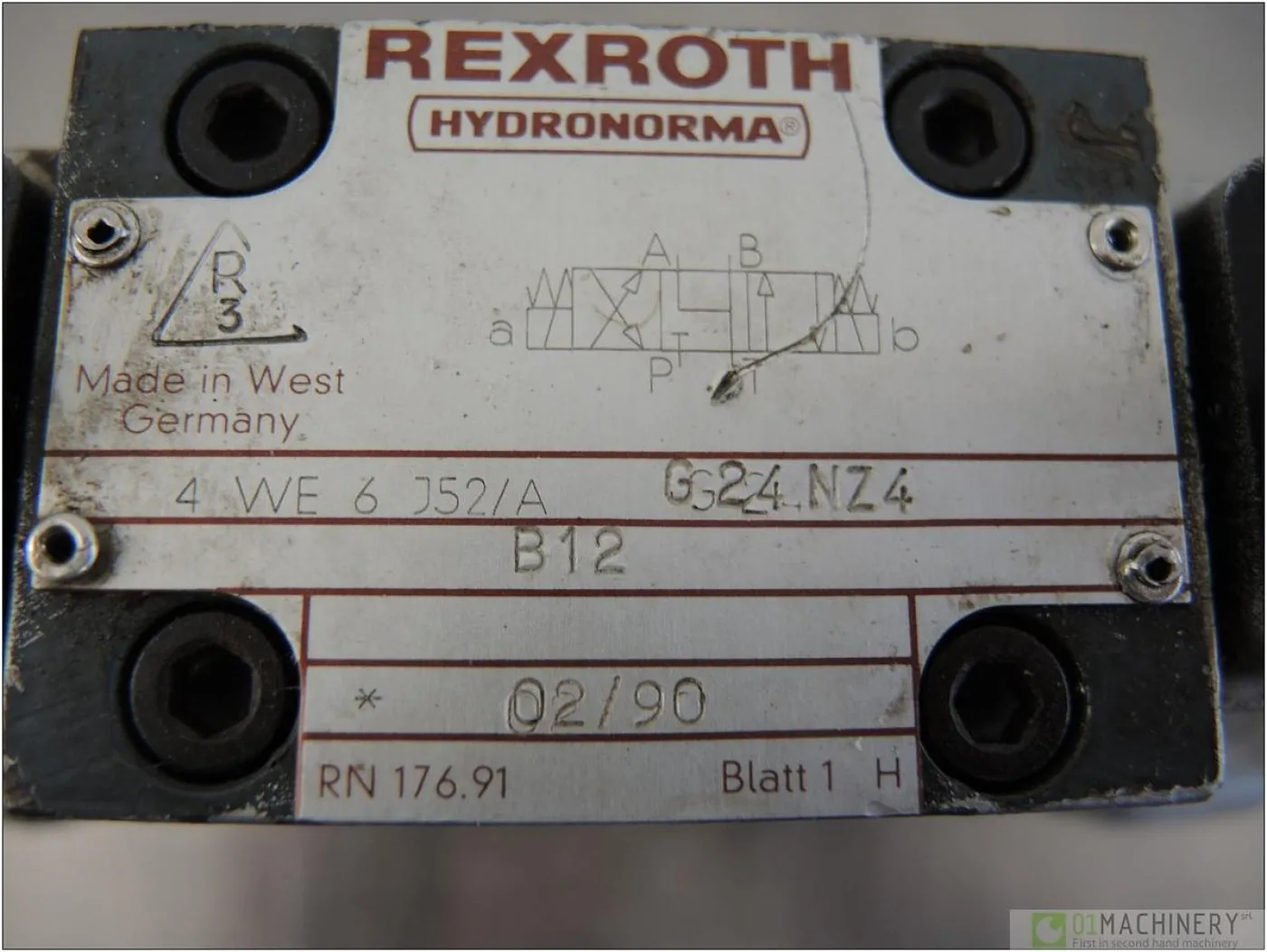 1990 REXROTH 4WE6J52/A-G24NZ4 B12 AI1749 - 5
