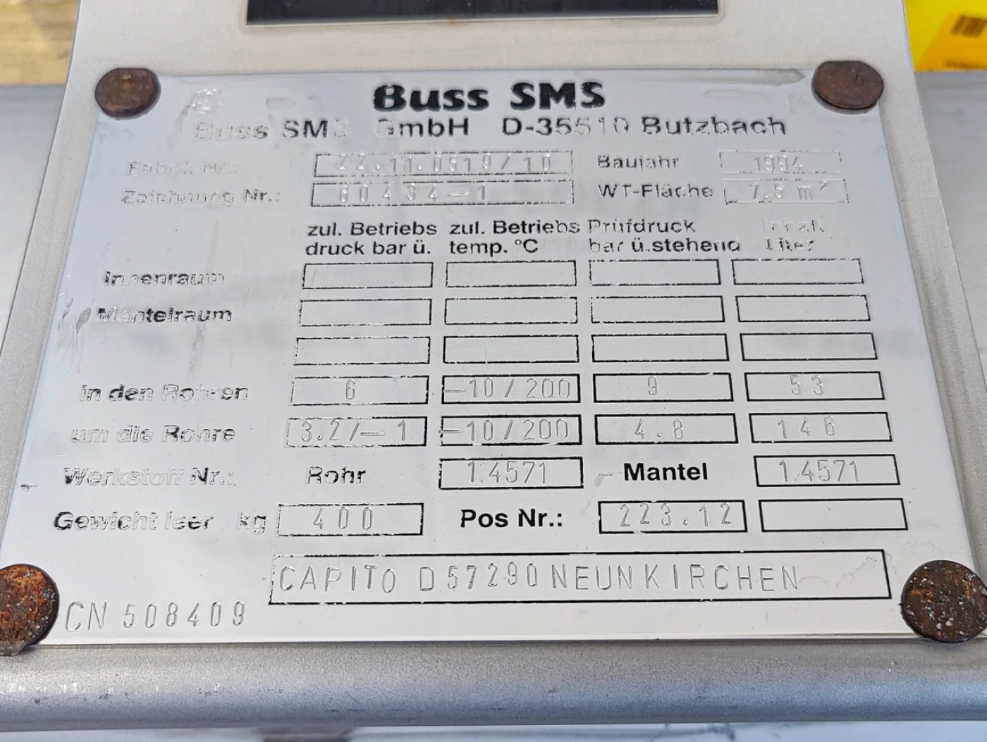 Buss-SMS - Shell and tube heat exchanger - 2