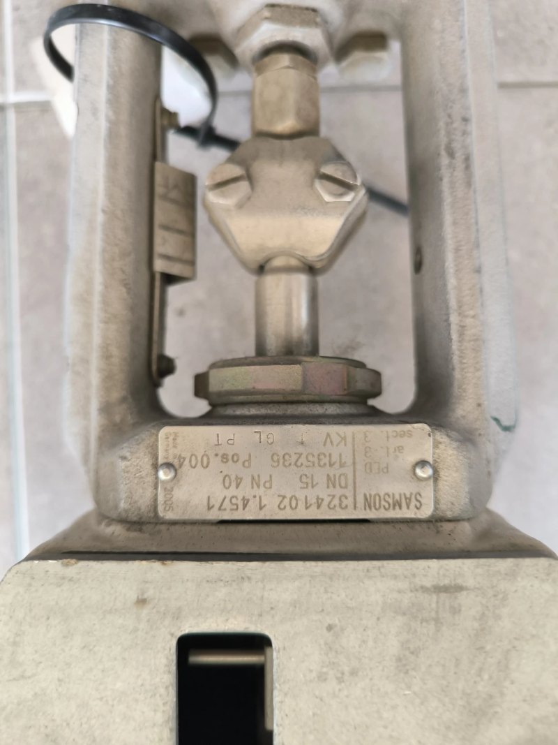 PROPORTIONAL VALVE SAMSON DN15 PN40 WITH PNEUMATIC ACTUATOR 324102