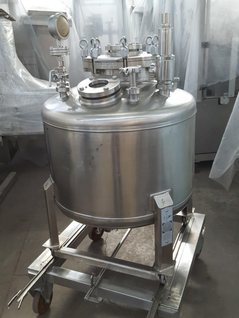 SERBATOIO INOX CARRELLATO – DE LAMA MOD. 300 L