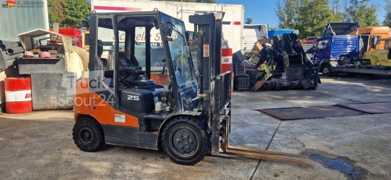 Doosan D25-5 Duplexmast, Seitenverschiebung, autom. Gabelverst.