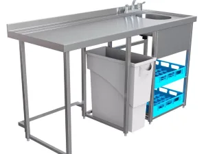 Parry Modular Bar Glass Wash Station MB-GS5 - islandcatering