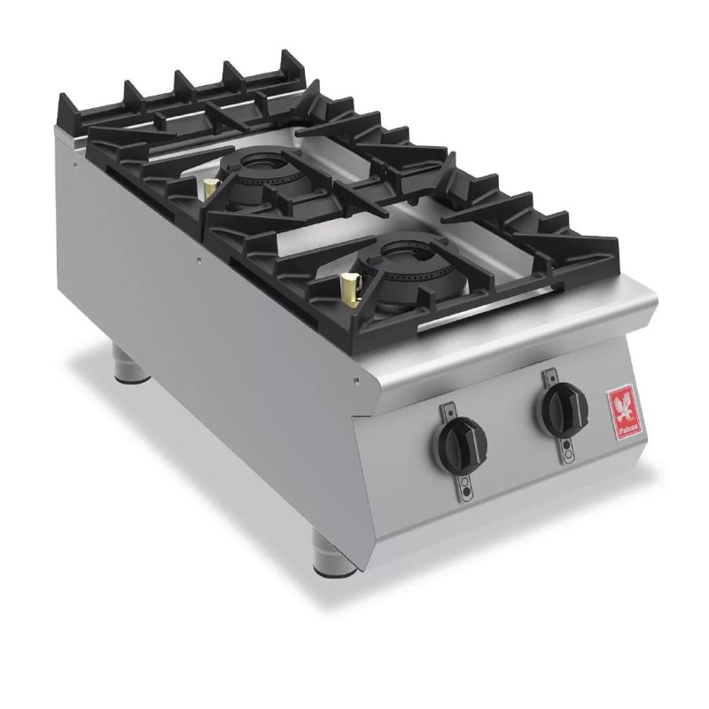 Falcon F900 Two Burner Countertop Boiling Hob Natural Gas G9042 - islandcatering