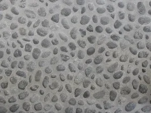 Pebble 20MM Black tegel 90x90x2 cm.