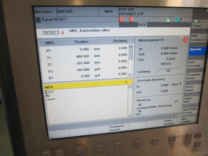 DMC 60 S DECKEL MAHO 2002