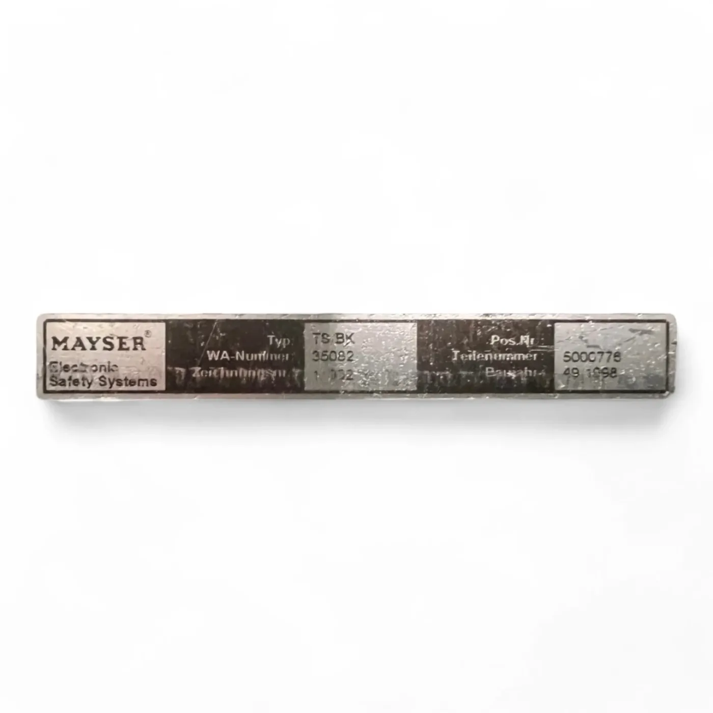MAYSER Trittmatte Sicherheitsschaltmatte 1600 x 1000 x 11 mm Typ TS/BK Art.Nr.5090776 z.B. für IMA Maschinen - 7