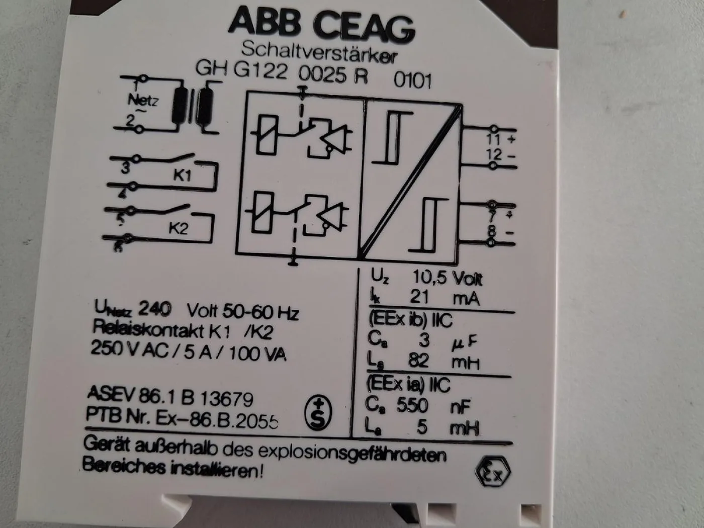 ABB CEAG GH G122 0025 R 0101 Schaltverstärker - 2