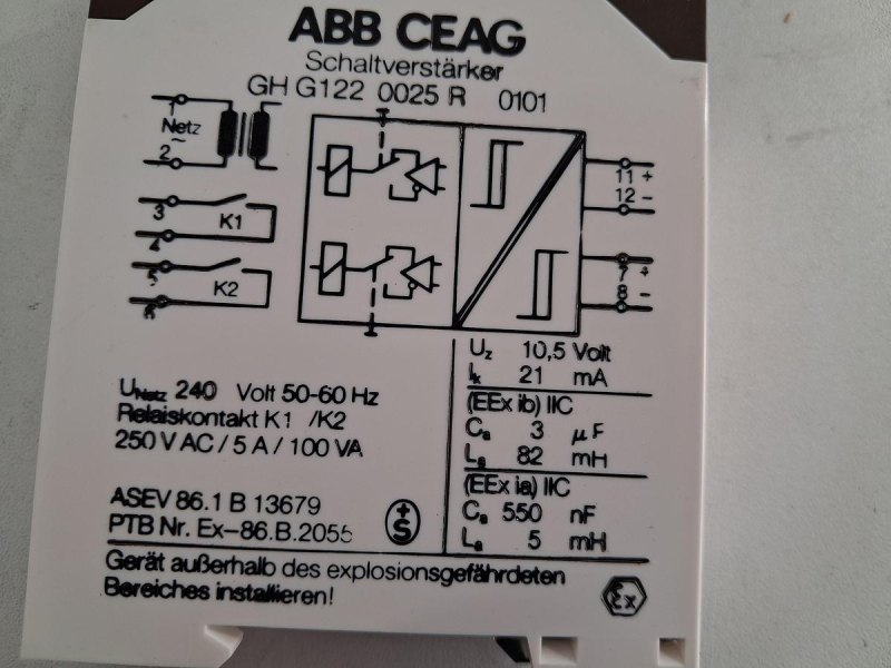 ABB CEAG GH G122 0025 R 0101 Schaltverstärker