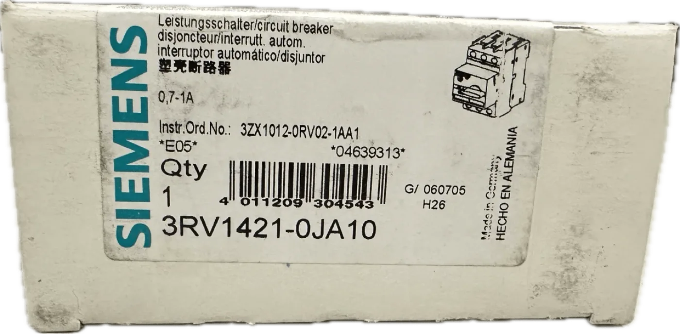 Siemens Leistungsschalter 3RV1421-0JA10 - 3