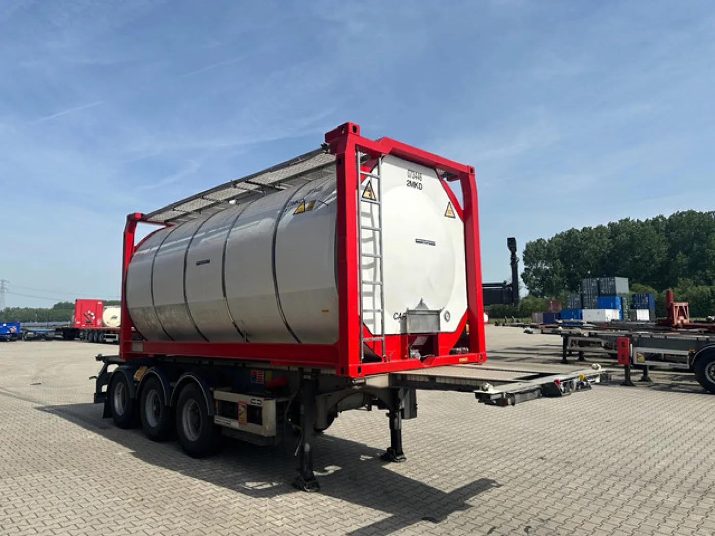 Van Hool 20FT/30FT ADR CHASSIS + 20FT TANKCONTAINER 25.000l /1-COMP. - 7