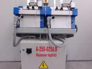 ALIMENTATORE DI FOGLIETTI ILLUSTRATIVI – ETIPACK – MOD.WHIZZY 210 / SISTEMA SPECIALE A-250-025A/B