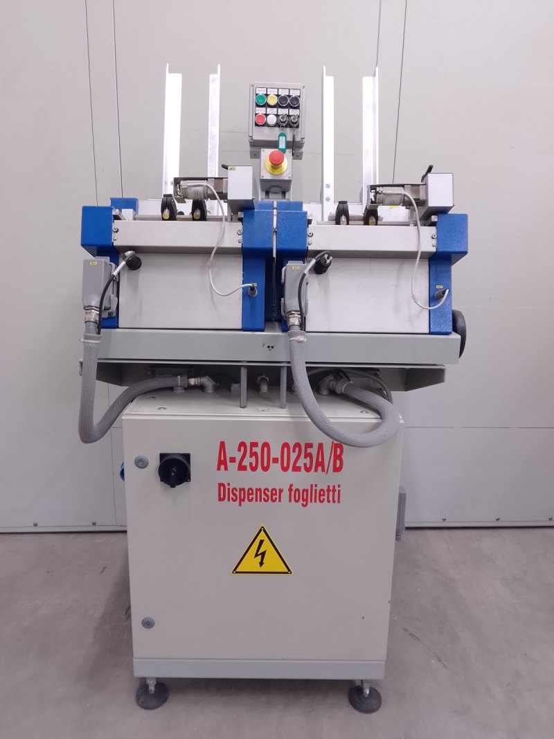 ALIMENTATORE DI FOGLIETTI ILLUSTRATIVI – ETIPACK – MOD.WHIZZY 210 / SISTEMA SPECIALE A-250-025A/B