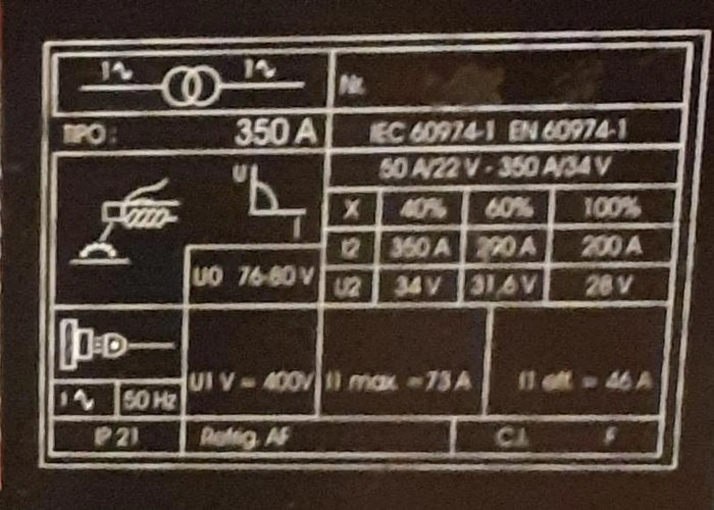 Máquina de soldar B 350 - 1