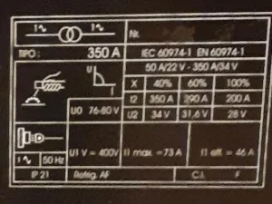 Máquina de soldar B 350