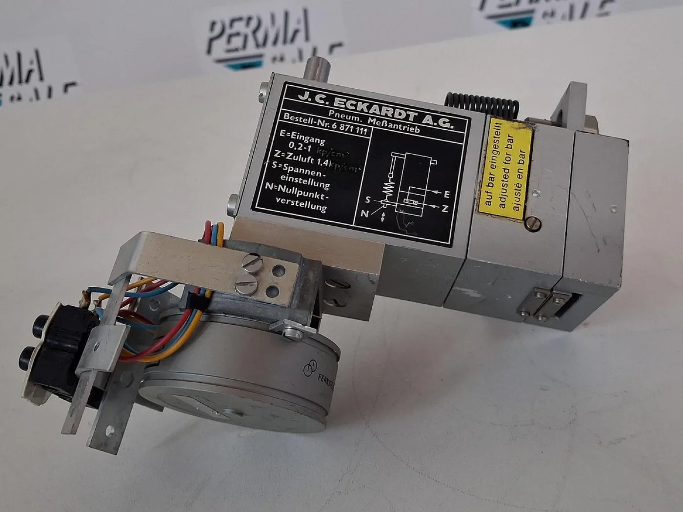 J.C. Eckardt Pneumatischer Messantrieb Bestell-Nr. 6 871 111 - 1