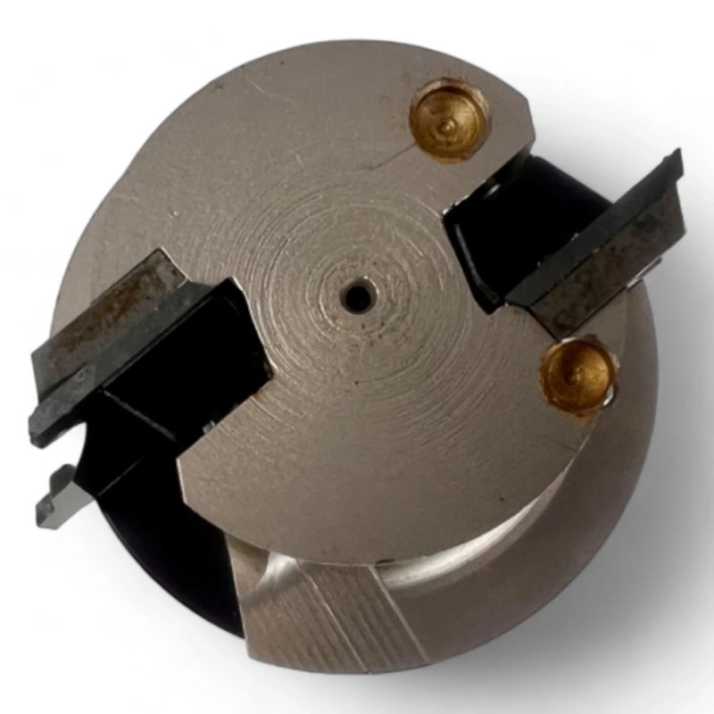 HSK 63 F Spannzangenfutter mit Spannzange und HW Wechselplatten Profilfräser Ø 76 mm B=40 mm , Z=2
