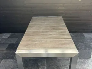 Tuintafel met houtlook Keramisch tafelblad
