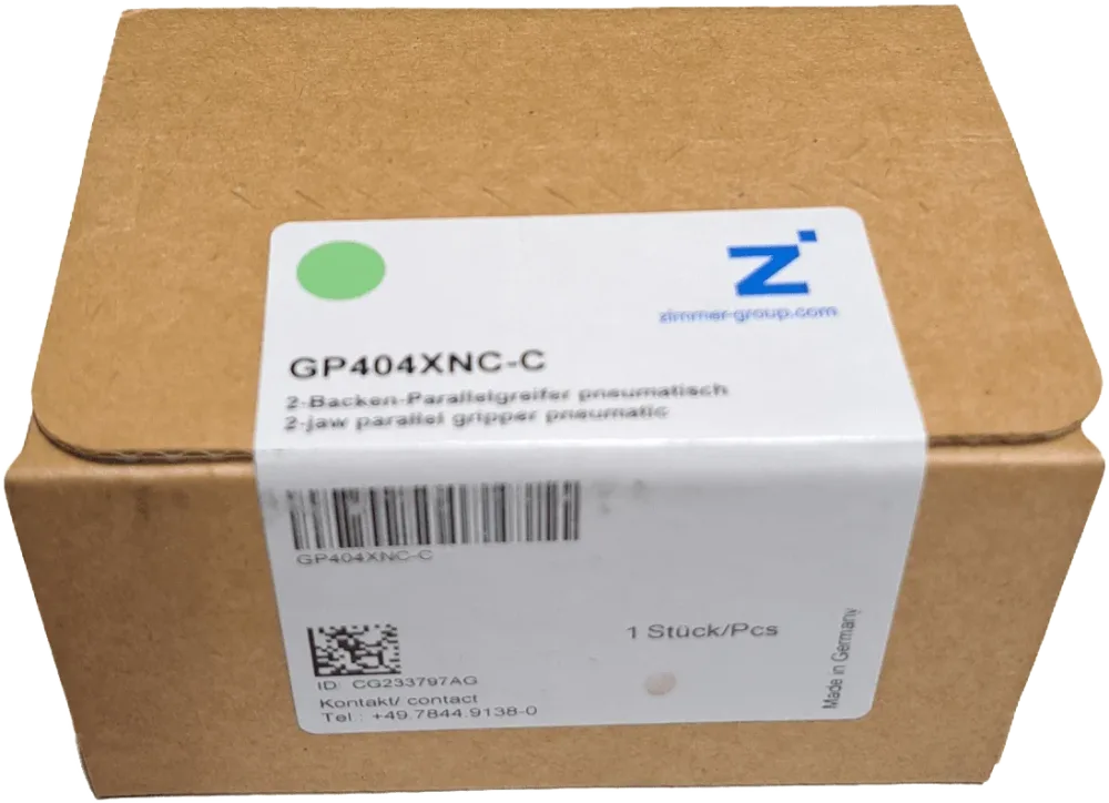 2-Backen-Parallelgreifer, Typ GP404XNC-C, pneumatisch