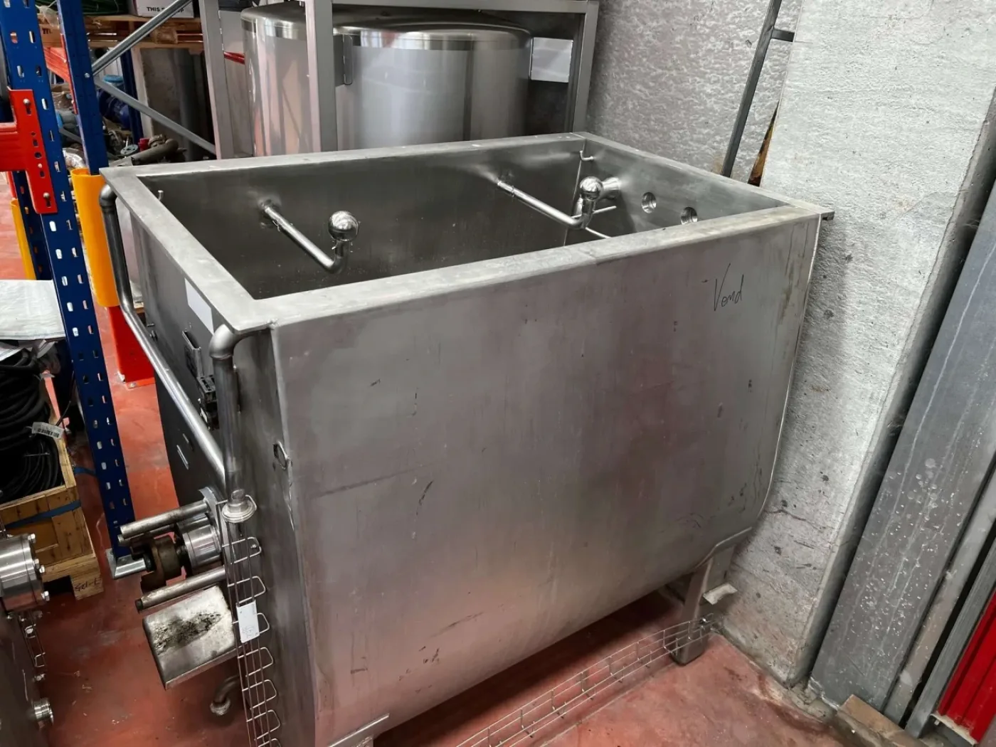 USED WESTERHOFF METALLTECHNIK STAINLESS STEEL BELT MIXER 800 LITERS - 1