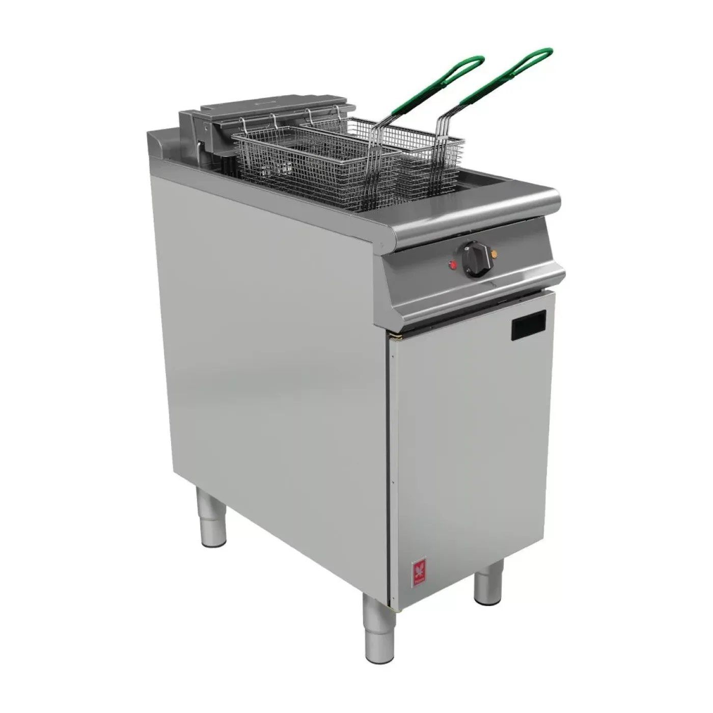 Falcon Dominator Plus Twin Basket Fryer with Fryer Angel on Feet - islandcatering - 1