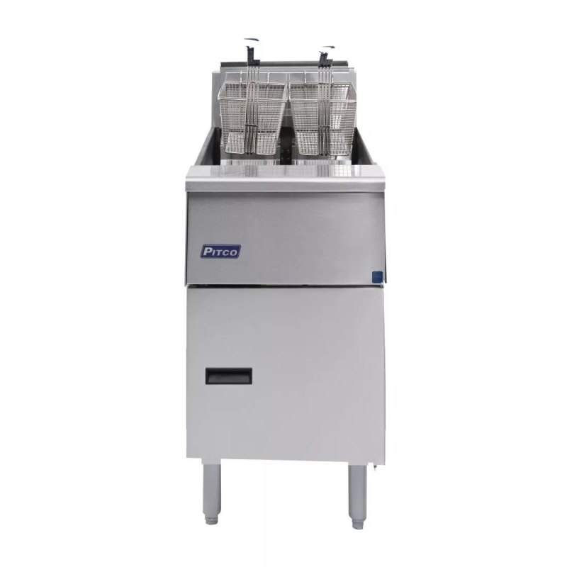 Pitco Single Tank Twin Basket Fryer SE14S-SSTC - islandcatering