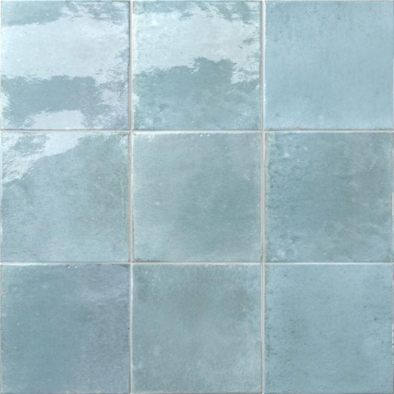 Oria 10MM Aqua decor tegel glazend 14.7x14.7 cm