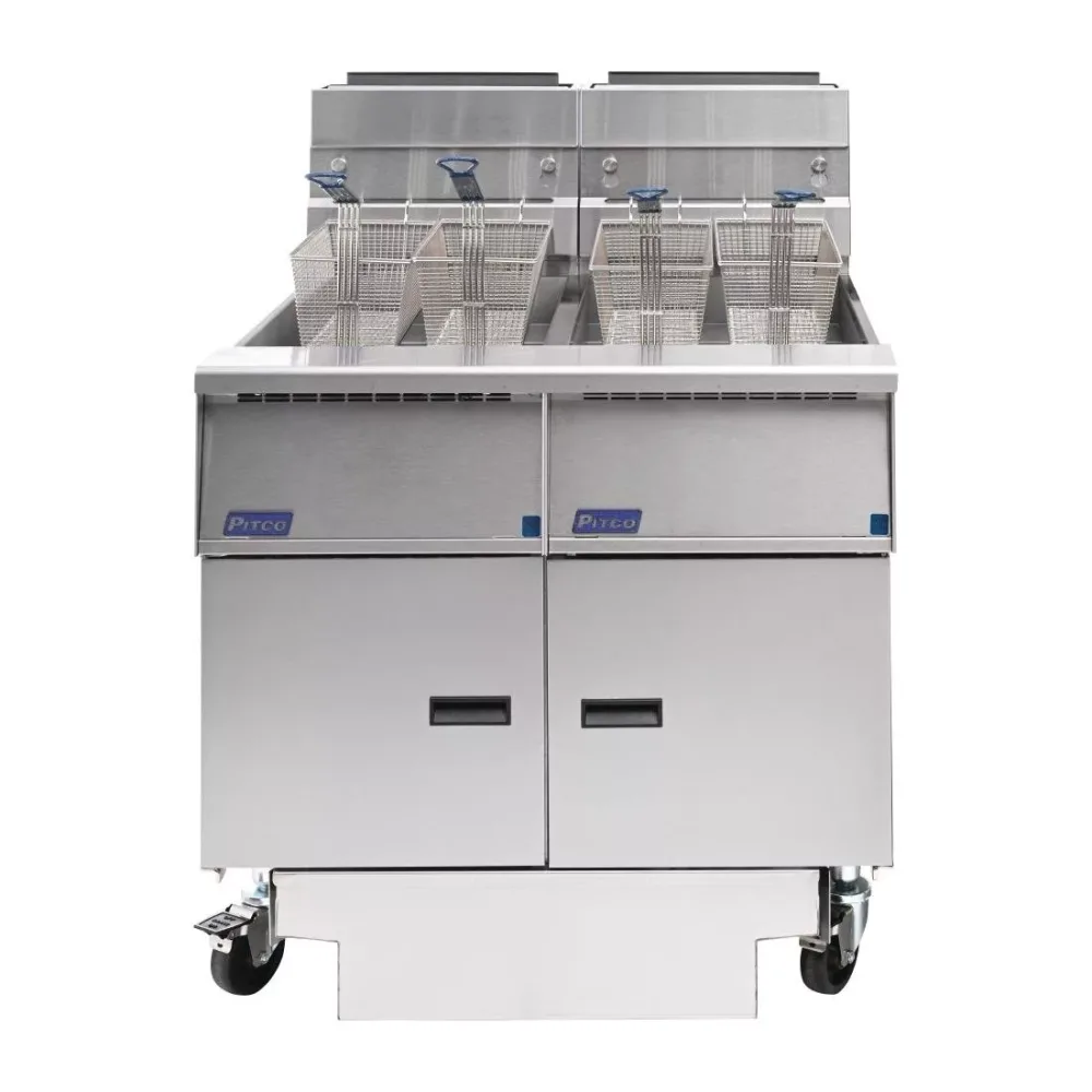 Pitco Twin Tank Solstice LPG Filtration Fryer SG14RS/FD-FF - islandcatering